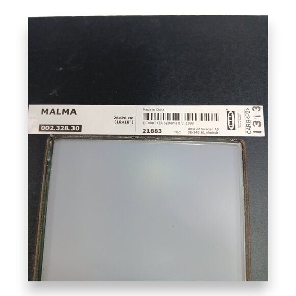 IKEA MALMA Framed Art Mirror- Square-LOVE- Gray-10x10 - Picture 2 of 9